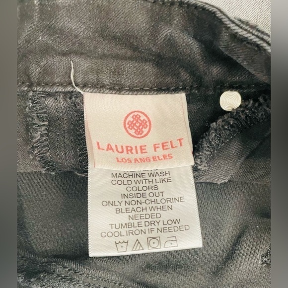Laurie Felt Petite Silky Denim Colored Zip Fly Skinny Jeans Gray XLP - Picture 10 of 11